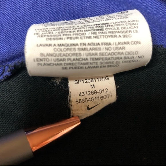 NIKE Air Michael Jordan Black/Blue/Purple T-Shirt Size Med - Picture 8 of 13